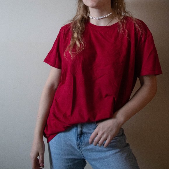 Oversized red tee - Picture 1 of 3